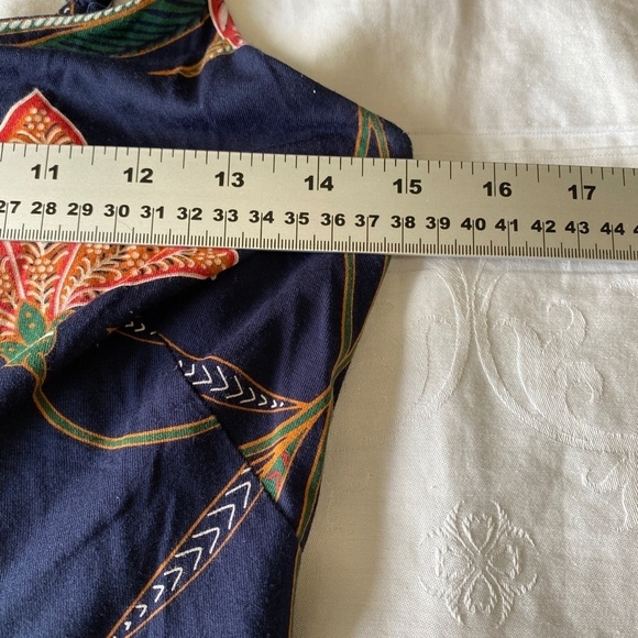 LOFT Navy Floral Midi Dress - Picture 9 of 14